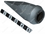 Cone wheel nut, Product Code 0-15-100, Polyurethane, Image №1