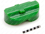 Буфер (каблук) лыжи снегохода ТАЙГА (пластиковая лыжа), Product Code 50-03-052, Polyurethane, PU54/M80/зеленый, Image №1