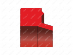 Грязесъемник K606 20х28,6х23x5,3/7 аналог K606-020 KASTAS, Product Code 70-02-001211, Polyurethane, PU54/M92/красный, Image №1
