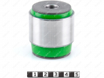 Lower control arm inner silent block, rear suspension, pressed-in, Product Code 22-06-28761, Polyurethane, PU54/M80/green, Image №1