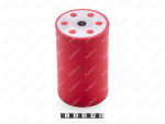 Виброопора D62 x H100, Product Code 33-12-049, Polyurethane, PU54/K65/красный, Image №1