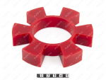 Sprocket  D 140 x d 72 x h 23, Product Code 33-01-1249, Polyurethane, PU54/K65/красный, Image №1