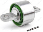 Trailing arm silent block, rear suspension (sectional), Product Code 1-26-268, Polyurethane, PU54/M80/green, Image №1