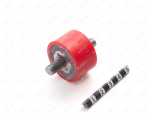 Виброопора D33 x H 20(М8), Product Code 33-12-031, Polyurethane, PU54/K65/красный, Image №1