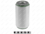 Spring silent block, pressed-in (OD=42 mm, ID=16 mm, L=81 mm), Product Code 5-06-5861, Polyurethane, PU54/M80/зеленый, Image №1