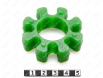 Elastic coupling insert (spider) 60*29*16, Product Code 33-99-9082, Polyurethane, PU54/M80/зеленый, Image №1