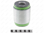 Upper A-shaped control arm, rear suspension, pressed-in, Product Code 10-06-0141, Polyurethane, PU54/M80/green, Image №1