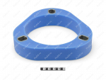 Spring spacer, front suspension (lift +30 mm), Product Code 1-12-0163, Polyurethane, Полипропилен со втулками серый, Image №1