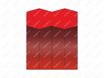 Уплотнение статическое 95x85.6x9.5 аналог OP 340/A  ASTON SEALS, Product Code 78-03-0229, Polyurethane, PU54/M92/красный, Image №1