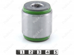 Lateral small control arm silent block, rear suspension (hub), pressed-in, Product Code 22-06-28381, Polyurethane, PU54/M80/green, Image №1