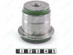 Upper arm silent block, front suspension, pressed-in, Product Code 15-06-28871, Polyurethane, PU54/M80/green, Image №1