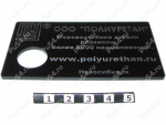 Plastic transparent engraved visit card, Product Code 56-00-010-02, Polyurethane, black, Image №1