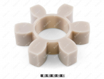 Sprocket D 163 x d 75 x H40 (6 beams), Product Code 33-01-1211, Polyurethane, PU54/M92/красный, Image №1