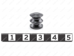 Rivet caprolon, Product Code 33-00-178P, Polyurethane, white, Image №1