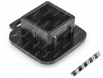 Cap for tow bar reciever (without restrainig strap), Product Code 0-00-962, Polyurethane, PU54/M71/black, Image №1