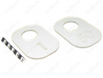 Plastic transparent numbered check set (1 - 50), Product Code 56-20-0091, Polyurethane, Image №1