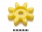 Эластичный элемент муфты ROTEX GS, аналог ROTEX GS 42, Product Code 33-99-9235, Polyurethane, PU54/M95/желтый, Image №1