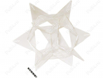 Three-dimensional figure of triangles, Product Code 56-20-048, Polyurethane, Image №1