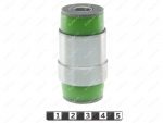 Lower lateral control arm silent block, rear suspension, pressed-in, Product Code 3-06-1781, Polyurethane, PU54/M80/green, Image №1
