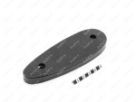 Recoil pad 138*49, 12mm, hole to hole center 91mm, Product Code 42-00-00112, Polyurethane, PU54/M71/black, Image №1
