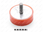 Виброопора D100 x H35, Product Code 33-12-035, Polyurethane, PU54/M72/оранжевый, Image №1