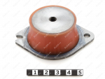 Подушка двигателя снегохода BRP, Product Code 50-12-028, Polyurethane, PU54/M72/оранжевый, Image №1