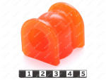 Втулка стабилизатора задней подвески, ID =20мм, Product Code 40-01-014, Polyurethane, PU54/M72/оранжевый, Image №1