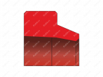 Грязесъемник 145x152,6x148x5,3/7 аналог A5 Parker, Product Code 70-02-2368, Polyurethane, PU54/M92/красный, Image №1