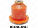 Rear control arm (beam) silent block, rear suspension., Product Code 17-06-107, Polyurethane, Image №1