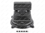 Jerry can holder "T-clamp" with base plate, Product Code 36-20-002, Polyurethane, black, Image №1