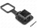 Cap for tow bar reciever (with restrainig strap), Product Code 0-20-962, Polyurethane, PU54/M71/black, Image №1