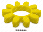Вставка упругой муфты эластичная (звездочка) 200*100*34, Product Code 33-01-11552, Polyurethane, PU54/M95/желтый, Image №1
