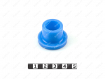 Lower control arm bushing, front suspension OR Upper and lower control arms bushing, rear suspension, Product Code 55-01-002, Polyurethane, PU54/M87/синий, Image №1