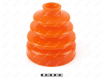 Dust boot, CV-joint, front suspension, Product Code 1-05-045, Polyurethane, PU54/E72/red, Image №1