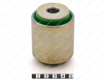 Сайлентблок задней тяги моста запрессованный, Product Code 5-06-1051, Polyurethane, PU54/M80/зеленый, Image №1