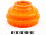 Ball-joint dust boot, d 29 *D 63* H 44, Product Code 1-05-052, Polyurethane, PU54/M71/orange, Image №1