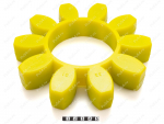 Вставка упругой муфты эластичная (звездочка) 225*113*38, Product Code 33-01-11562, Polyurethane, PU54/M95/желтый, Image №1