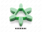 Вставка упругой муфты эластичная (звездочка) D119 x h21, Product Code 33-01-1612, Polyurethane, PU54/M80/зеленый, Image №1