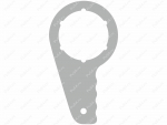 "Extrim" gas can opener (with anatomy handle), Product Code 56-01-137, Polyurethane, 3mm transparent, Image №1