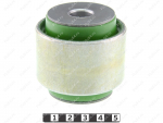 Axle rod silent block, rear suspension., Product Code 3-06-1321, Polyurethane, PU54/M80/green, Image №1