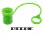 Hydraulic hose tip plug, 18.5 mm diameter, Product Code 0-00-9742, Polyurethane, PU54/M80/зеленый, Image №1
