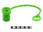 Hydraulic hose tip plug, 13 mm diameter, Product Code 0-00-9732, Polyurethane, PU54/M80/зеленый, Image №1