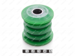 Сайлентблок продольной штанги без наружной арматуры, Product Code 14-06-009M, Polyurethane, PU54/M80/зеленый, Image №1