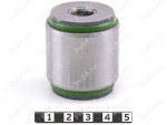 Central lateral arm silent block, rear suspension, hub, pressed-in, Product Code 7-06-1581, Polyurethane, PU54/M80/green, Image №1