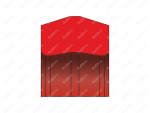 Уплотнение поршня K20-R 52,8*60*8,5, Product Code 33-78-359, Polyurethane, PU54/M92/красный, Image №1