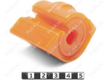 Stabilizer bushing, front suspension, Product Code 29-01-2405, Polyurethane, PU54/M71/orange, Image №1