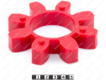 Sprocket D 120 x d 60 x H 22 (8 beams), Product Code 33-01-1152, Polyurethane, PU54/M92/red, Image №1