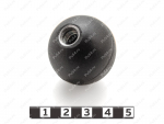 Polyurethane vented ball (M10), type 1 (black), Product Code 62-10-035-01, Polyurethane, PU54/K72/черный, Image №1
