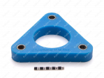 Front shock absorber strut spacer, 20 mm, Product Code 17-12-7292, Polyurethane, Полипропилен без втулок синий, Image №1