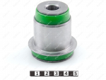 Lower control arm rear silent block, front suspension, pressed-in, Product Code 7-06-0221, Polyurethane, PU54/M80/green, Image №1